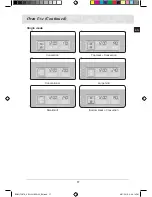 Предварительный просмотр 17 страницы Samsung BQ2Q7G078 Prezio Dual Cook Electric Oven Installation And Operating Instructions Manual