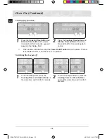 Предварительный просмотр 22 страницы Samsung BQ2Q7G078 Prezio Dual Cook Electric Oven Installation And Operating Instructions Manual