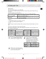 Предварительный просмотр 39 страницы Samsung BQ2Q7G078 Prezio Dual Cook Electric Oven Installation And Operating Instructions Manual