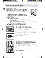 Предварительный просмотр 44 страницы Samsung BQ2Q7G078 Prezio Dual Cook Electric Oven Installation And Operating Instructions Manual