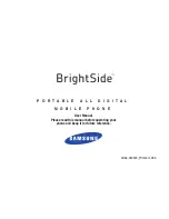 Preview for 2 page of Samsung Brightside SCH-U380 User Manual