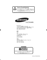 Предварительный просмотр 52 страницы Samsung BT62TDST Installation And Operating Instructions Manual