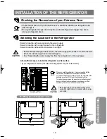 Preview for 20 page of Samsung Built-in Depth Side by Side Refrigerator Owners And Installation Manual