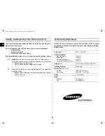 Preview for 42 page of Samsung C138ST Owner'S Instructions Manual