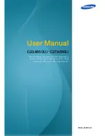 Preview for 1 page of Samsung C23A550U User Manual