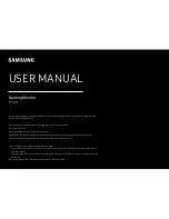 Samsung C27JG50QQ Series User Manual preview