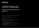 Preview for 1 page of Samsung C32G3 T Series User Manual