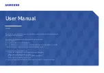 Samsung C32H711 User Manual preview