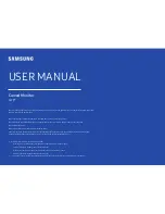 Предварительный просмотр 1 страницы Samsung C34J791WT Series User Manual