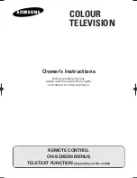 Samsung CB-21N112T Owner'S Instructions Manual preview