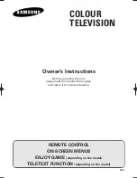 Preview for 1 page of Samsung CB21K22 Owner'S Instructions Manual