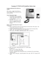 Preview for 1 page of Samsung CCTV SDV-410Y Quick Start Instructions