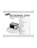 Samsung CE1041DFB Owner'S Instructions And Cooking Manual preview