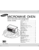 Preview for 1 page of Samsung CE107B-B Owner'S Instructions And Cooking Manual