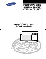 Предварительный просмотр 1 страницы Samsung CE2713 User Manual