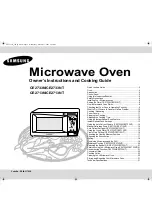 Preview for 1 page of Samsung CE2713N Owner'S Instructions Manual