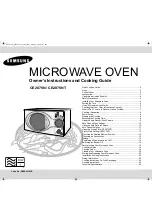 Samsung CE2875N Owner'S Instructions And Cooking Manual preview