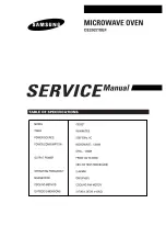 Предварительный просмотр 1 страницы Samsung CE2927 Service Manual