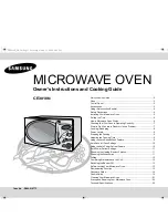 Samsung CE3010N Owner'S Instructions Manual preview