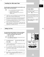 Preview for 9 page of Samsung CE305CF Owner'S Instructions Manual