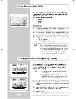 Preview for 10 page of Samsung CE305CF Owner'S Instructions Manual