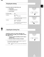 Preview for 13 page of Samsung CE305CF Owner'S Instructions Manual