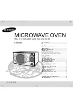 Preview for 1 page of Samsung CE3110N Owner'S Instructions Manual