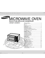 Предварительный просмотр 1 страницы Samsung CE3760F Owner'S Instructions And Cooking Manual