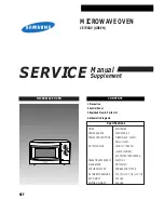 Samsung CE735GV Manual Supplement preview