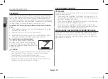 Preview for 10 page of Samsung CE73JD1 Owner'S Instructions & Cooking Manual