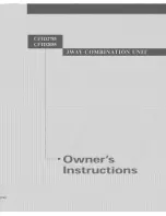 Samsung CFTD2085 Owner'S Instructions Manual preview