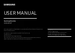 Preview for 1 page of Samsung CHG90 User Manual