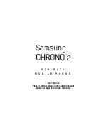 Samsung CHRONO 2 SCH-R270 User Manual предпросмотр