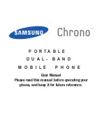 Samsung Chrono User Manual preview
