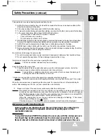 Preview for 7 page of Samsung CK99FS Owner'S Instructions Manual