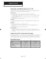 Preview for 39 page of Samsung CL-21K40MQ Owner'S Instructions Manual