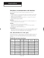 Предварительный просмотр 58 страницы Samsung CL-21Z30MQ (Spanish) Manual De Instrucciones