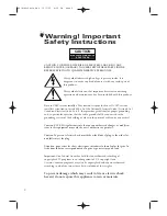 Preview for 2 page of Samsung CL-29M6PQ Owner'S Instructions Manual