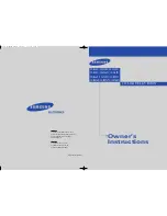 Samsung CL14A8 Owner'S Instructions Manual preview