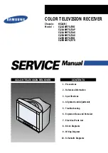 Samsung CL21A8W7X/DRI Service Manual preview