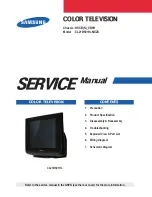 Предварительный просмотр 1 страницы Samsung CL21B501HL Service Manual