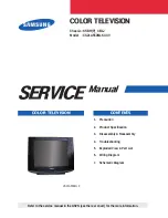 Предварительный просмотр 1 страницы Samsung CL21B501HLMXZS Service Manual