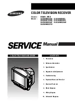 Предварительный просмотр 1 страницы Samsung CL21S8WKX/XAX Service Manual