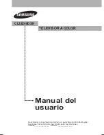 Samsung CL32Z40DSK (Spanish) Manual Del Usuario preview