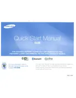 Предварительный просмотр 1 страницы Samsung CL65 Quick Start Manual