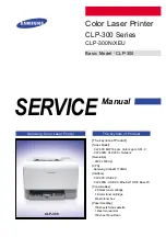 Samsung CLP-300N/XEU Service Manual preview