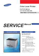 Samsung CLP-310 Service Manual предпросмотр