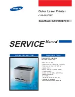 Preview for 1 page of Samsung CLP-310N Service Manual