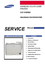 Preview for 1 page of Samsung CLP-510/XBH Service Manual