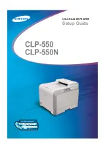 Samsung CLP-550 Setup Manual preview